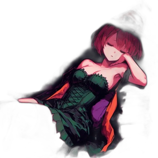 dress, flower, creature, crown transparent PNG cut-out