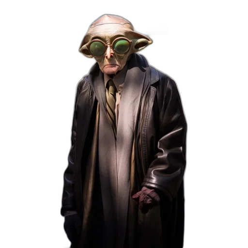 mask, staff, jacket, creature transparent PNG cut-out