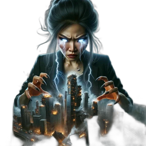 cyberpunk, concept art, comic book art, fantasy art transparent PNG cut-out