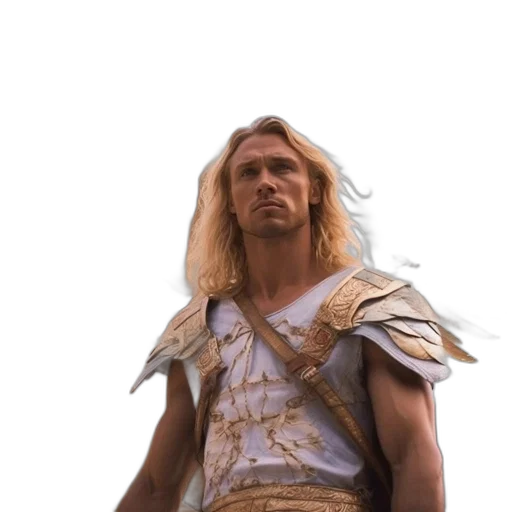 sword, hair, staff, face transparent PNG cut-out