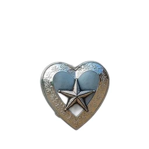 jewelry, 3d render, heart, shape transparent PNG cut-out