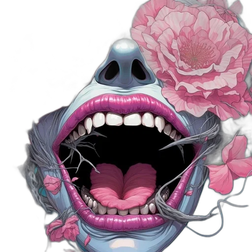 mask, face, flower, creature transparent PNG cut-out