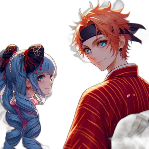 anime, concept art, fantasy art, pixel art transparent PNG cut-out