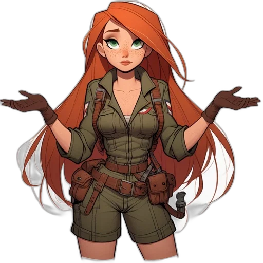 staff, dress, jacket, weapon transparent PNG cut-out