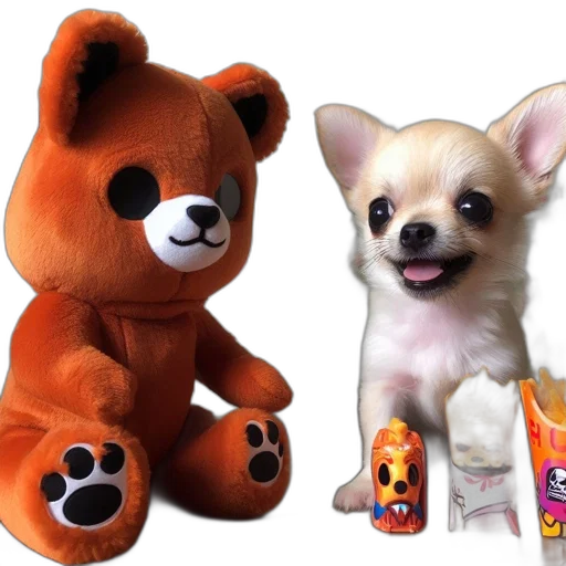 animal, 3d render, photorealistic, chihuahua transparent PNG cut-out