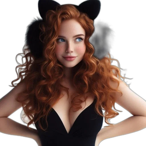 hat, dress, hair, animal transparent PNG cut-out