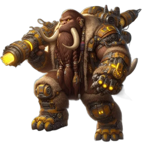 creature, staff, animal, weapon transparent PNG cut-out
