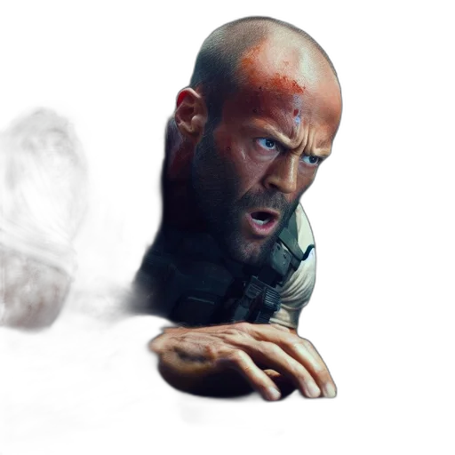 weapon, face, photorealistic, concept art transparent PNG cut-out