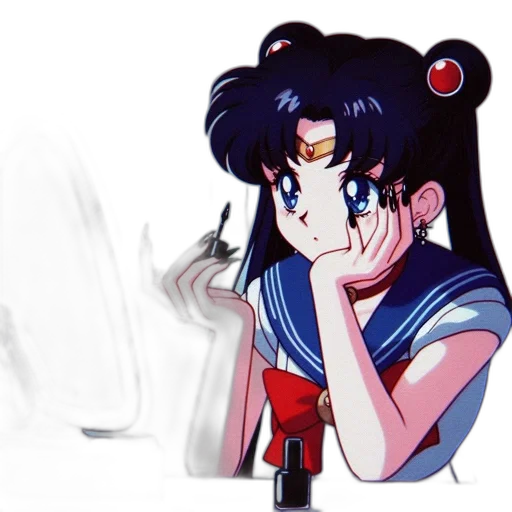 vaporwave, anime, concept art, pixel art transparent PNG cut-out