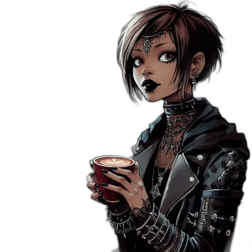 jacket, cyberpunk, concept art, comic book art transparent PNG cut-out
