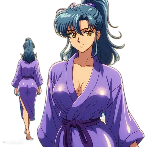 dress, vaporwave, anime, concept art transparent PNG cut-out