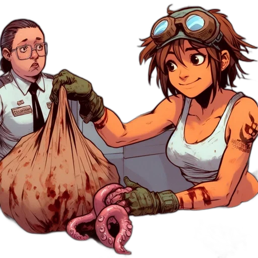food, weapon, creature, concept art transparent PNG cut-out
