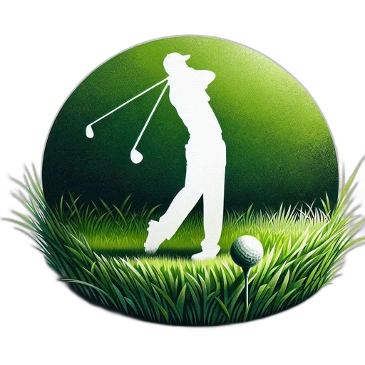 photorealistic, golfer, mid-swing, silhouetted transparent PNG cut-out