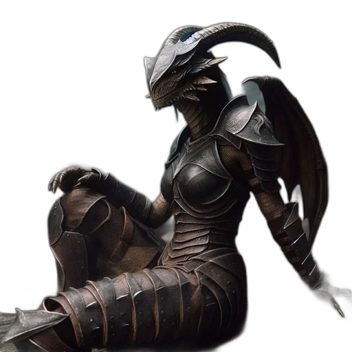 dragon, sword, weapon, robot transparent PNG cut-out