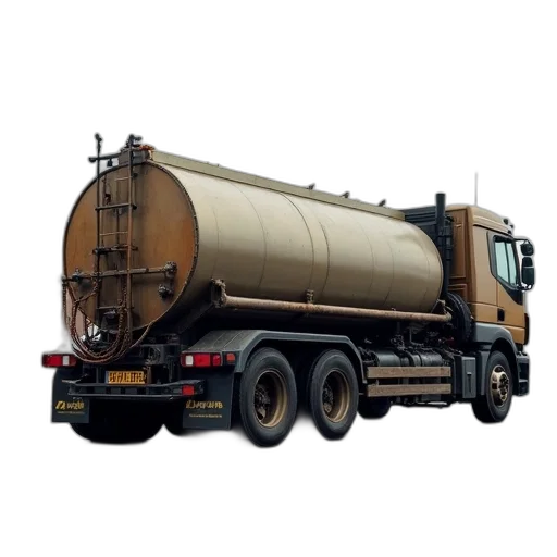 photorealistic, vehicle, trailer, oil transparent PNG cut-out