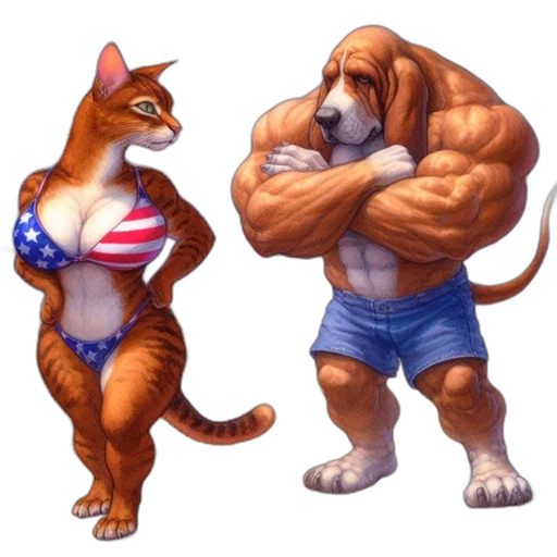 animal, concept art, pixel art, photorealistic transparent PNG cut-out