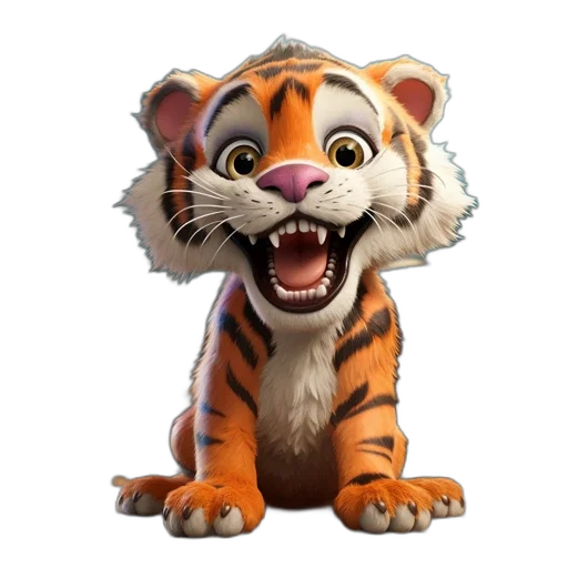 animal, creature, 3d render, concept art transparent PNG cut-out
