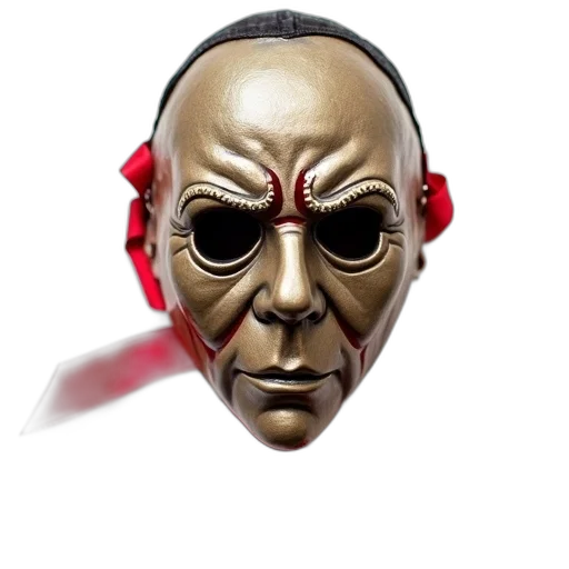 mask, face, concept art, 3d render transparent PNG cut-out