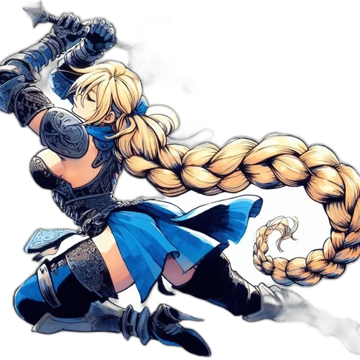 sword, hair, weapon, dragon transparent PNG cut-out