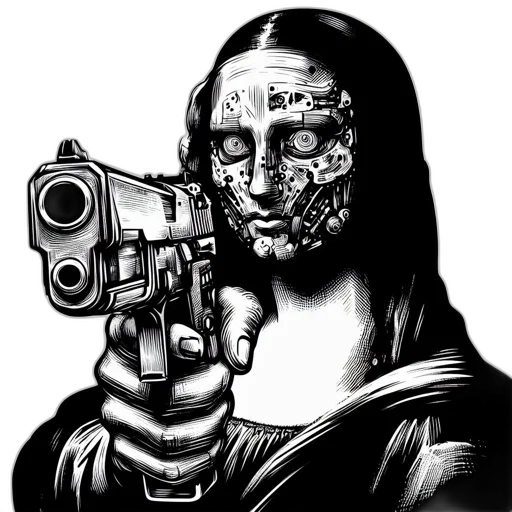 weapon, mask, robot, face transparent PNG cut-out