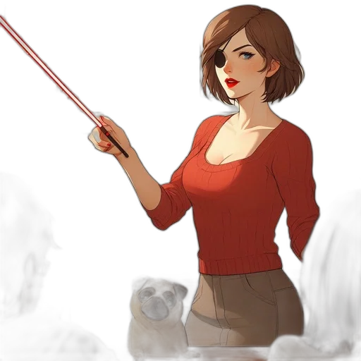 staff, dress, concept art, fantasy art transparent PNG cut-out