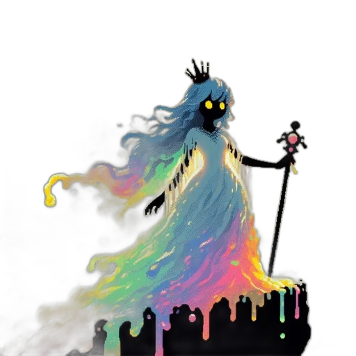 creature, dragon, dress, crown transparent PNG cut-out