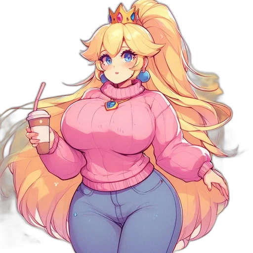 crown, staff, dress, anime transparent PNG cut-out