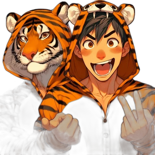 animal, concept art, anime, photorealistic transparent PNG cut-out