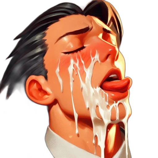 face, food, concept art, comic book art transparent PNG cut-out