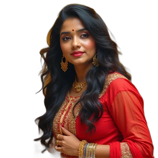 jewelry, oil painting, red, bharti transparent PNG cut-out