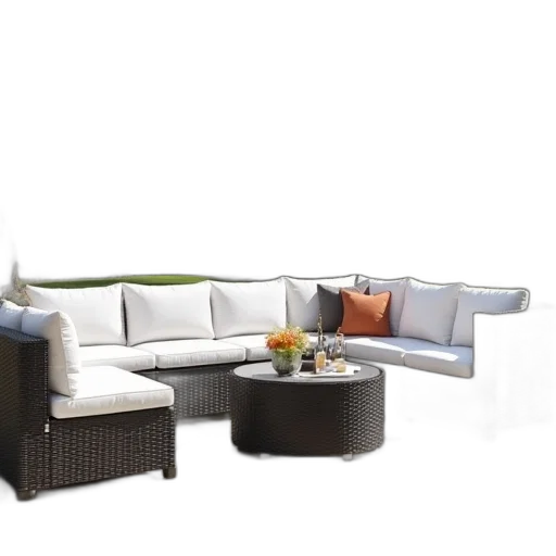 furniture, 3d render, photorealistic, earth tones transparent PNG cut-out