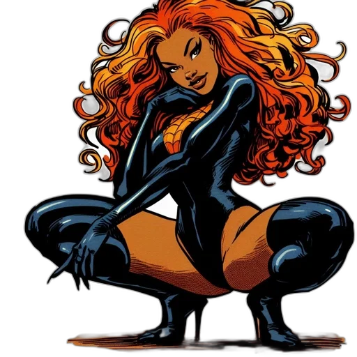 comic book art, concept art, cartoon, animated transparent PNG cut-out