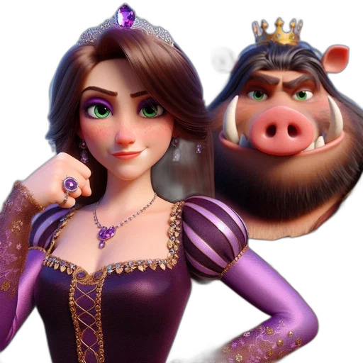 crown, 3d render, concept art, cartoon transparent PNG cut-out
