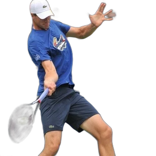 staff, tennis, player, blue transparent PNG cut-out
