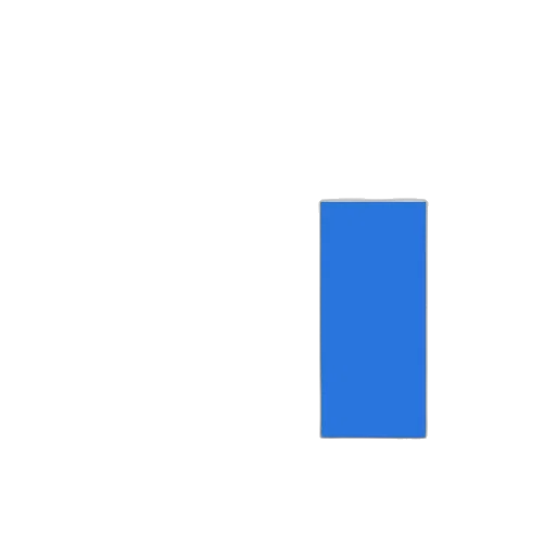 robot, pixel art, blue, monochrome transparent PNG cut-out