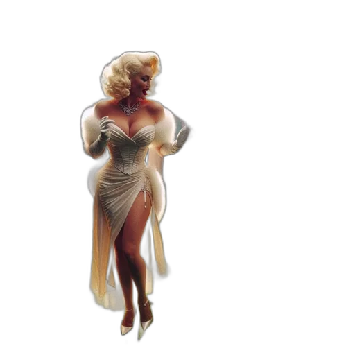dress, jewelry, 3d render, concept art transparent PNG cut-out