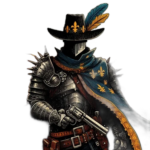 sword, hat, staff, mask transparent PNG cut-out