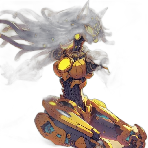 robot, weapon, concept art, fantasy art transparent PNG cut-out