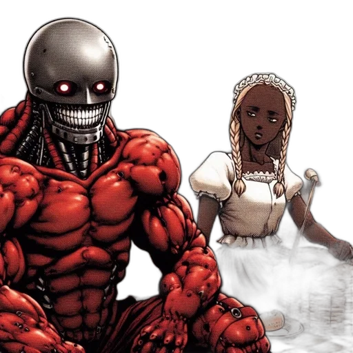 comic book art, concept art, curious, juxtaposition transparent PNG cut-out