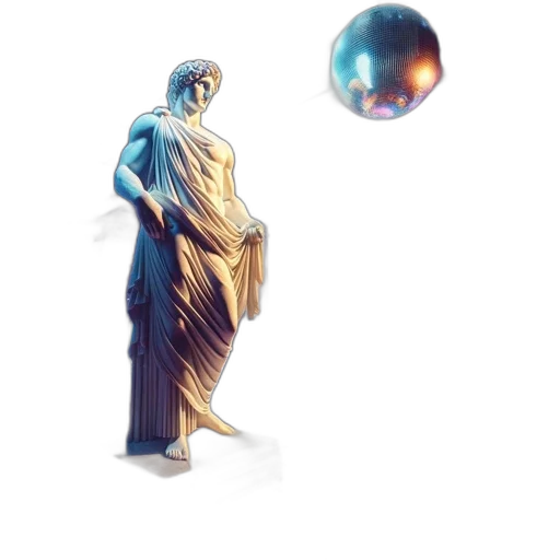 dress, staff, vaporwave, concept art transparent PNG cut-out