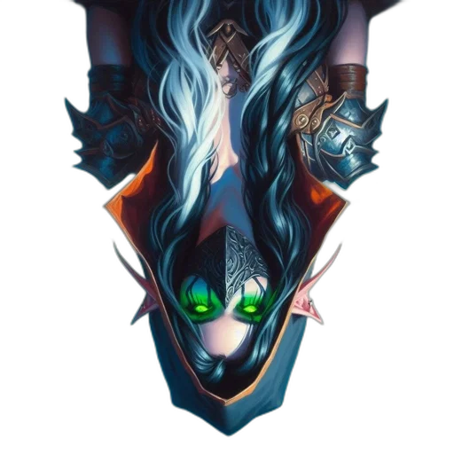 dragon, mask, face, staff transparent PNG cut-out