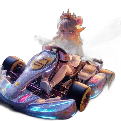 car, dragon, crown, weapon transparent PNG cut-out