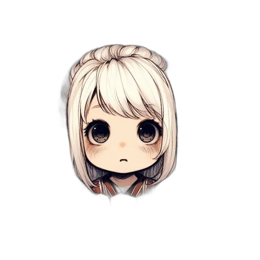 face, staff, hair, weapon transparent PNG cut-out