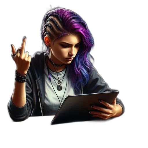 jewelry, jacket, cyberpunk, pixel art transparent PNG cut-out
