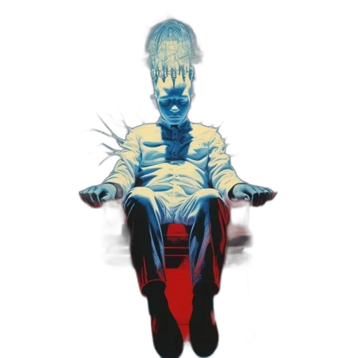 robot, mask, creature, jacket transparent PNG cut-out
