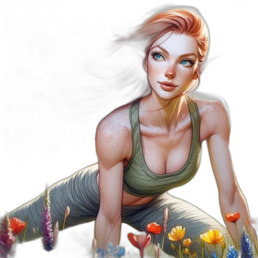 comic book art, fantasy art, concept art, photorealistic transparent PNG cut-out