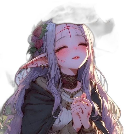 dragon, crown, flower, creature transparent PNG cut-out