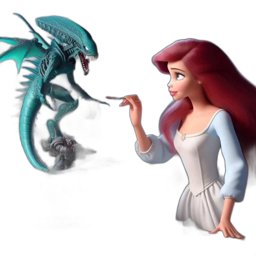 dragon, creature, concept art, 3d render transparent PNG cut-out