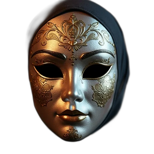 mask, jewelry, face, crown transparent PNG cut-out