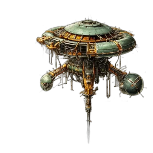 concept art, 3d render, fantasy art, outer space transparent PNG cut-out